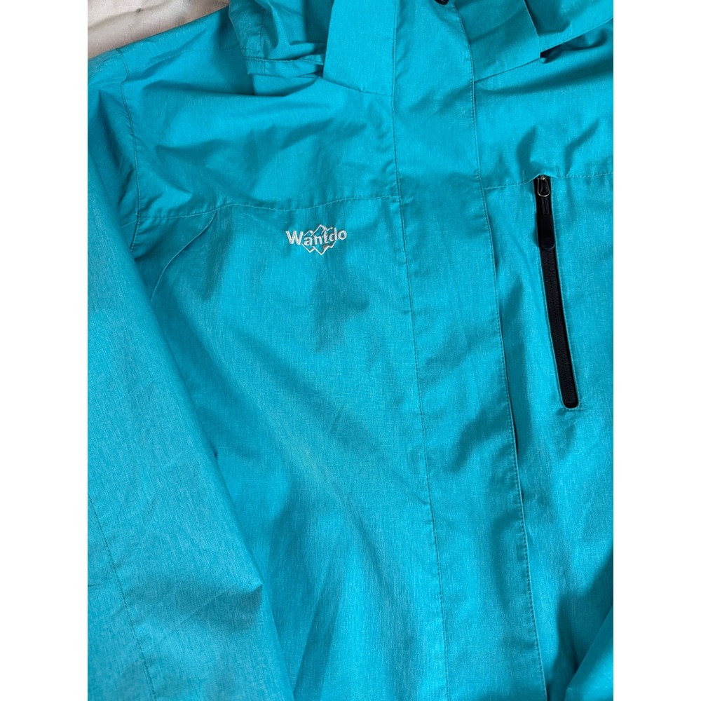 Wantdo‎ Ski Jacket Turquoise XL Hiking Adventure Waterproof Outdoor Trail Winter - Picture 2 of 16